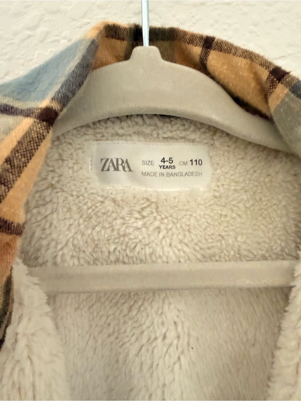 Zara Kids Toddler Boy Plaid Button Down Jacket - Picture 7 of 9